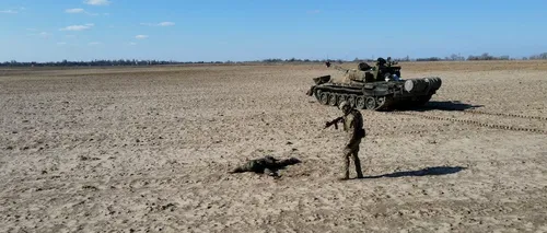 Un oficial ucrainean spune că un soldat rus și-a predat tancul pentru 10.000 de dolari