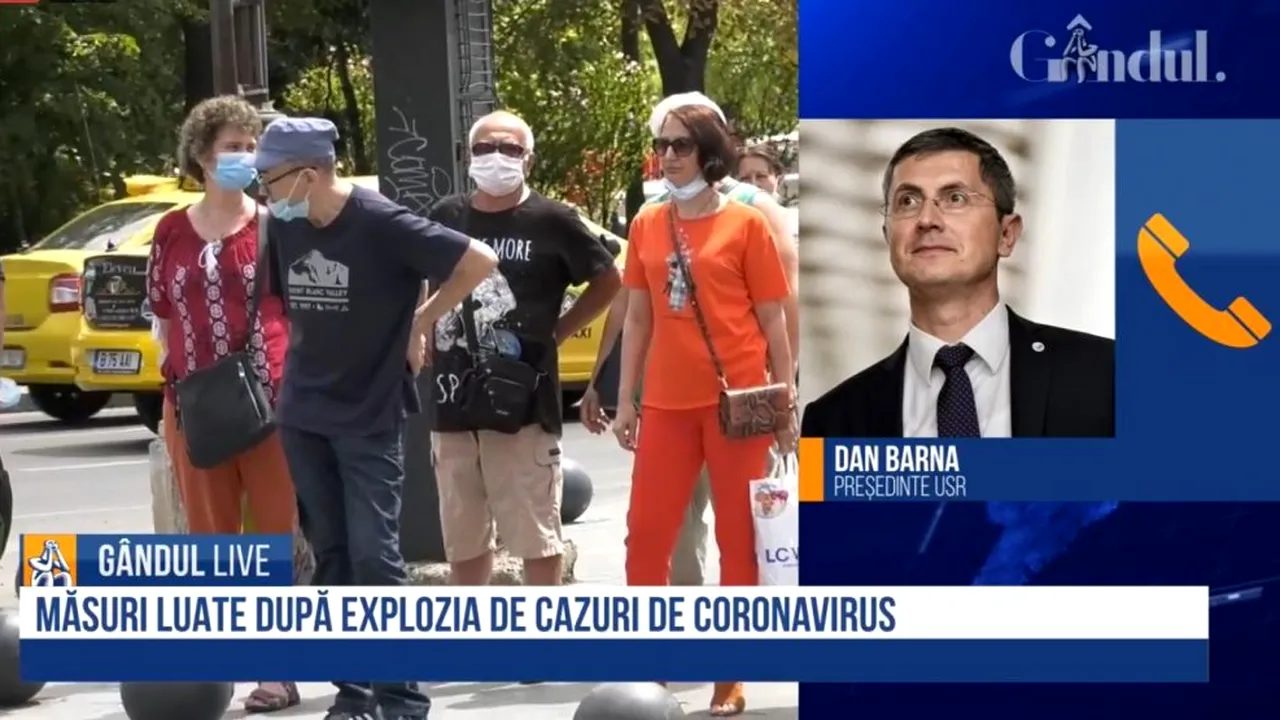 GÂNDUL LIVE. Dan Barna: Este nevoie de o comunicare asumată! / Cei din HoReCa au făcut un reproș de bun simț