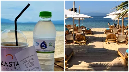 Cât a plătit un turist român pentru ȘEZLONG, umbrelă, frappe și apă în Halkidiki. Este mult mai ieftin decât în România