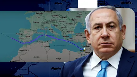 Avionul lui Benjamin Netanyahu a OCOLIT țările europene în drumul spre SUA. Aeronava a făcut 600 km suplimentari de teama mandatului de arestare