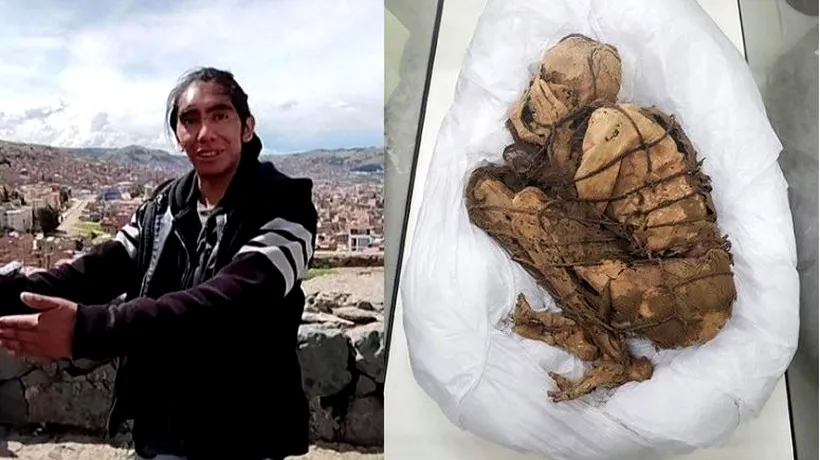 Un cadavru mumificat, vechi de 800 de ani, descoperit într-o geantă pentru transportat mâncare, în Peru. Ce spun autoritățile