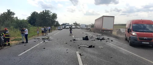 Accident grav în Ialomița: Doi morți după ce un autoturism s-a ciocnit de un autotren