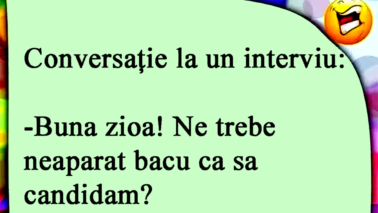 BANCUL ZILEI | Conversația la un interviu de angajare