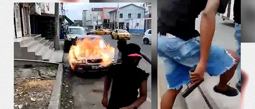 VIDEO | Haos pe străzi în Ecuador / Bărbații care au luat cu asalt un studio TV vor fi acuzați de terorism