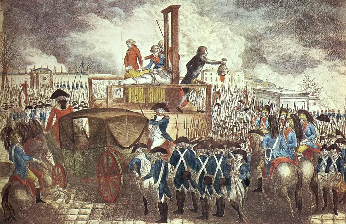 Ghilotinarea regelui Ludovic al XVI-lea - Georg Heinrich Sieveking