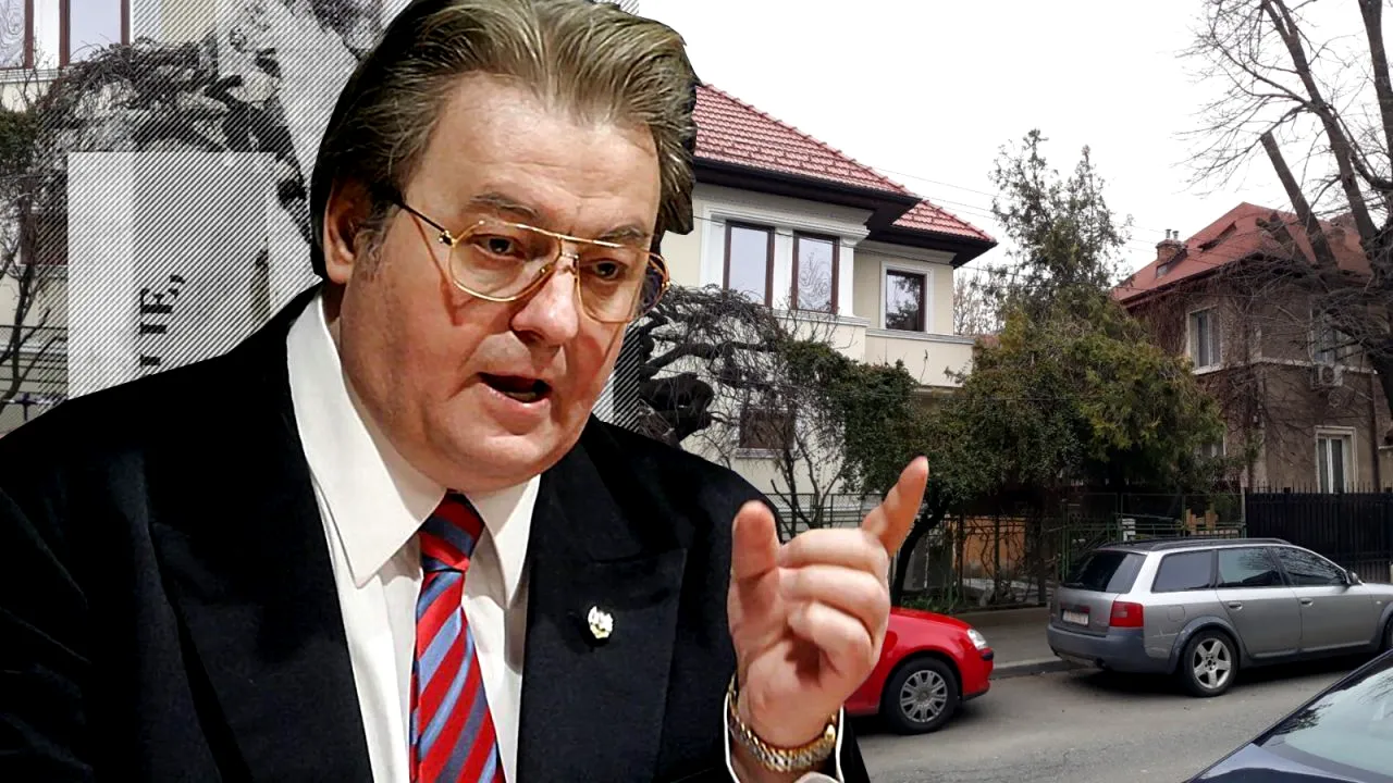 Cum arată acum vila lui Vadim Tudor din Cotroceni, la peste 5 ani de la moartea poetului! Familia i-a pus o placă memorială, iar paznicul a fost mutat în curte.... FOTO EXCLUSIV