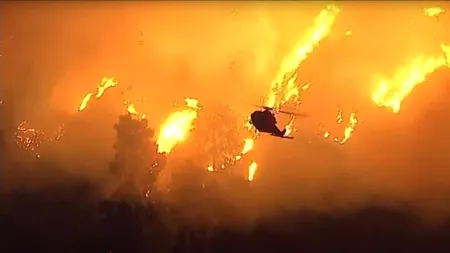 O influenceriță din România trăiește momente de spaimă în Los Angeles. Stă la etajul 20 și nu poate ieși din casă: 