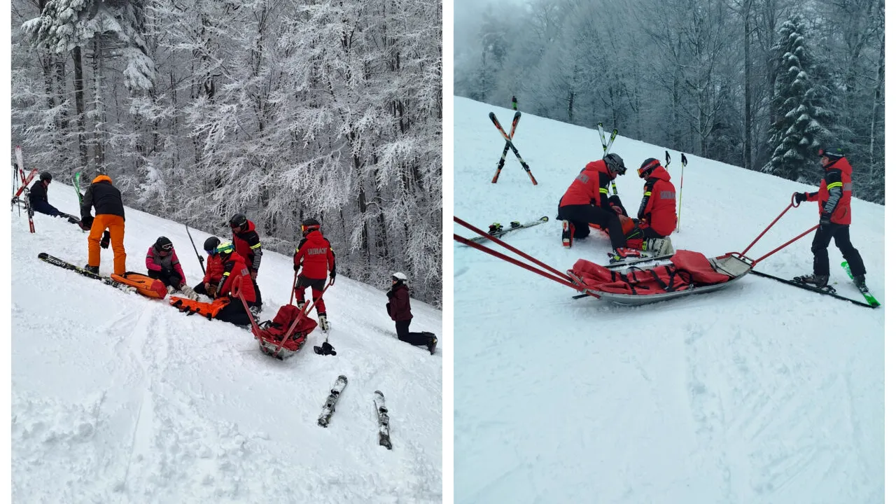 Salvamontiştii fac apel la „responsabilitate” după ce accidentele produse pe pârtiile de pe Valea Prahovei s-au ÎNMULȚIT semnificativ în ultimele zile