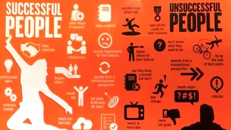 Care sunt diferențele dintre oamenii de succes și cei care eșuează