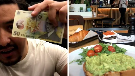 Reacția unui american după ce a plătit 60 de lei pentru un mic dejun, într-un restaurant din București