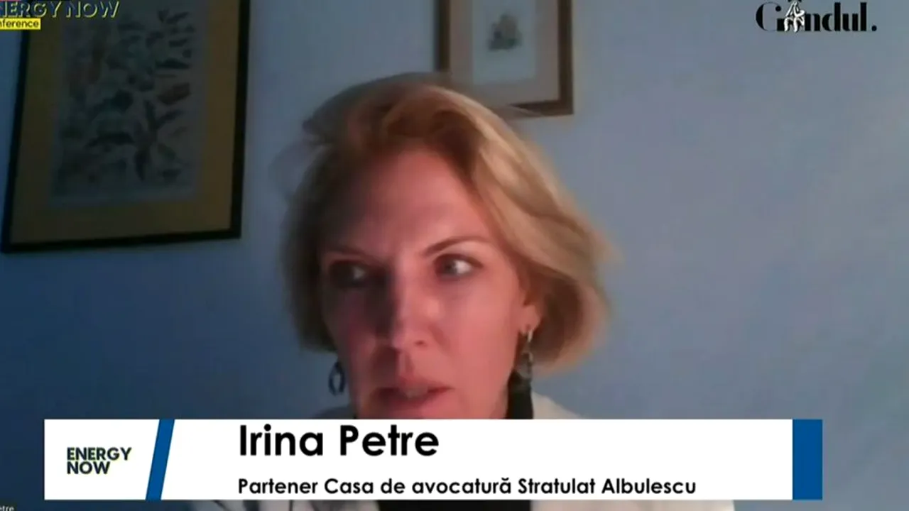 ENERGY NOW. Irina Petre, partener Casa de Avocatură Stratulat Albulescu: Este o diferență foarte mare între ceea ce găsim în strategii și ceea ce există în realitate