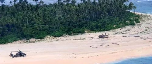 Misiune de salvare ca-n filme a unor naufragiați de pe o insulă: „SOS!”