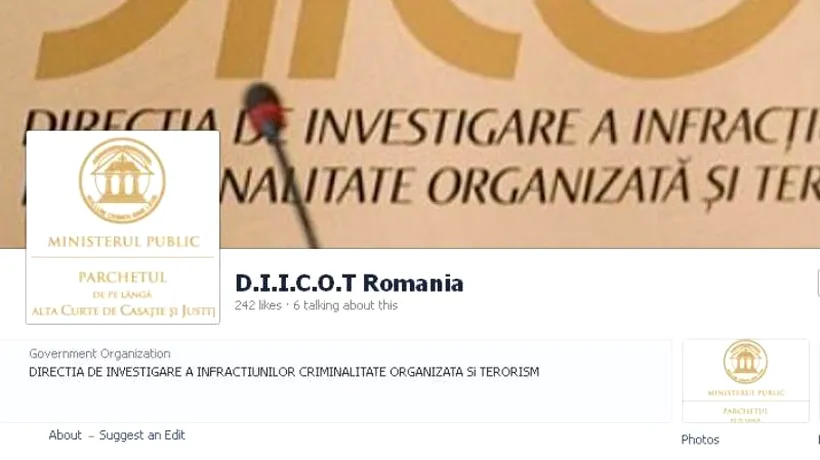 DIICOT: Nu avem pagini pe site-urile de socializare, iar sigla și denumirea sunt mărci înregistrate