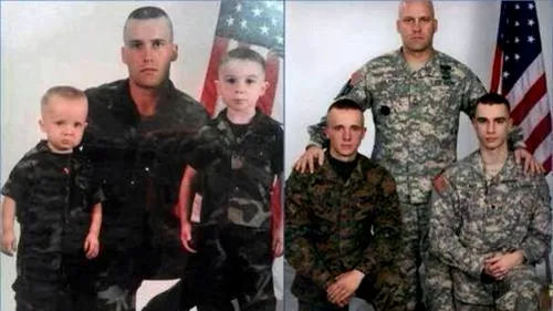 Atunci și acum. Fotografia unui tată cu fiii săi