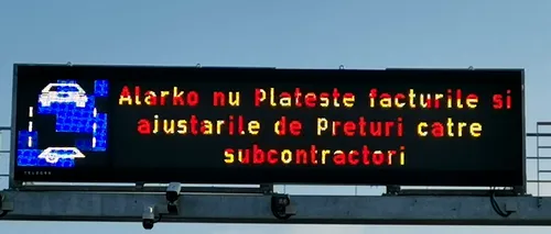 EXCLUSIV | Mesaj-surpriză pentru antreprenorul de pe A0 Sud: Alarko nu plătește facturile și ajustările de prețuri către subcontractori