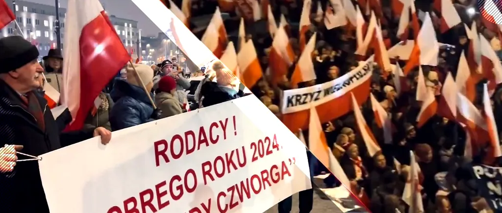 VIDEO |  Sute de mii de polonezi asediază pașnic Parlamentul. Susținătorii partidului Lege și Justiție contestă arestarea apropiaților președintelui