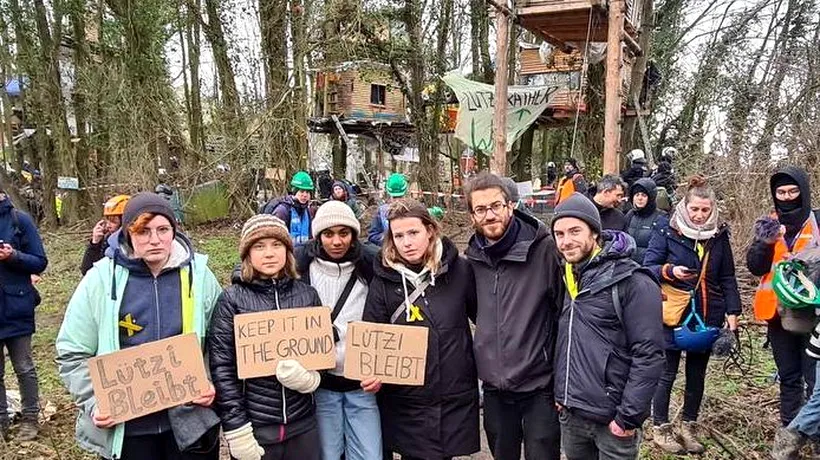 Activista de mediu Greta Thunberg, reținută în Germania! Ce s-a întâmplat la protestul din satul Luetzerath | FOTO&VIDEO