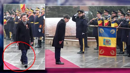 Nicușor Dan, o nouă gafă de Ziua Unirii. A mers pe lângă covorul roșu la ceremonia oficială