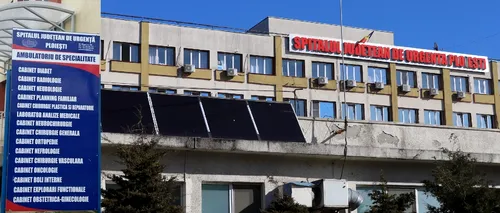 O pacientă s-a aruncat de la etajul 4 al Spitalului Județean Ploiești
