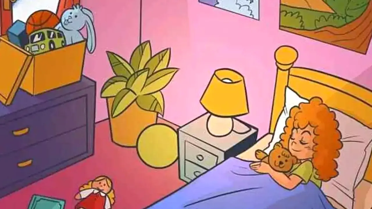 Test IQ. Descoperiți broasca din dormitor în 6 secunde!