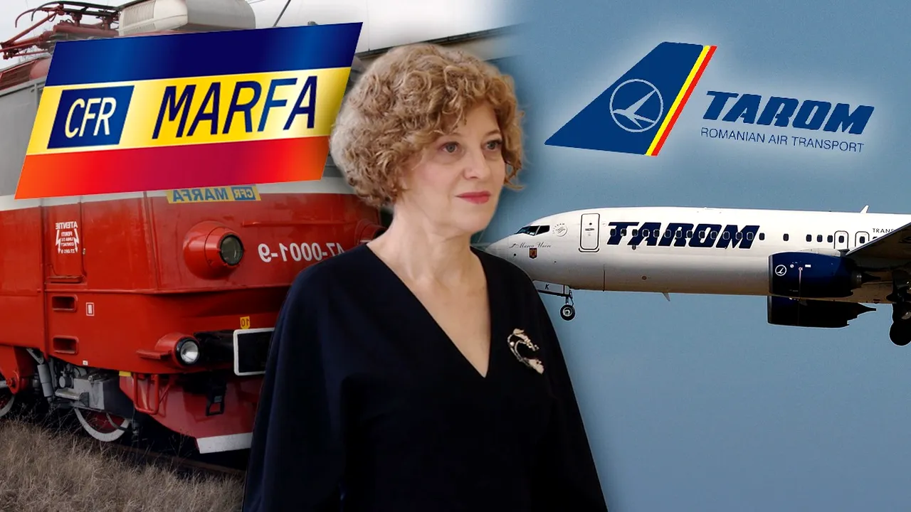Vicepremierul Oana Gheorghiu spune că CFR Marfă ar putea fi lichidată. Ce se întâmplă cu TAROM