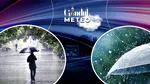 Ploi torențiale, vijelii și grindină. Informare meteorologică de ultimă oră emisă de ANM