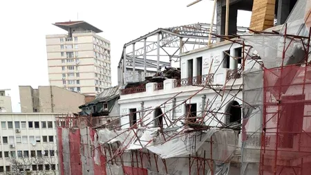 Un muncitor a căzut de pe o schelă, de la aproape 10 metri, pe un șantier din sectorul 2