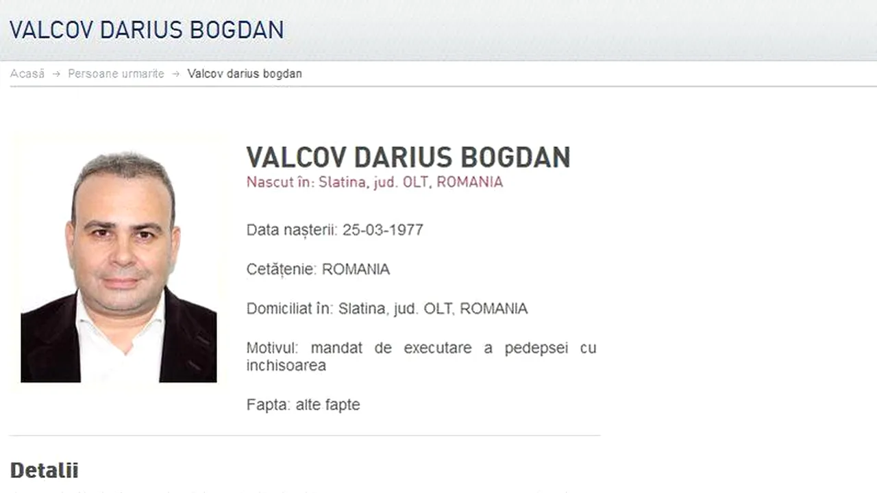 Darius Vâlcov a fost dat în URMĂRIRE generală de Poliţia Română / Unde s-ar afla fostul ministru al Finanțelor, condamnat la 6 ani de închisoare