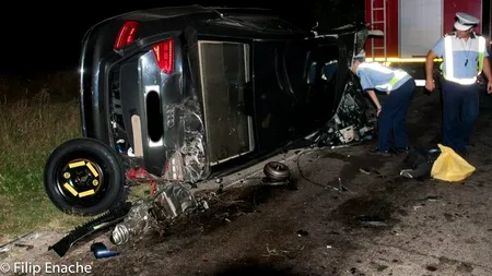 ACCIDENT TULCEA. Cei doi bărbați răniți în accident, internați la SUUB, femeia și copilul, la Bagdasar