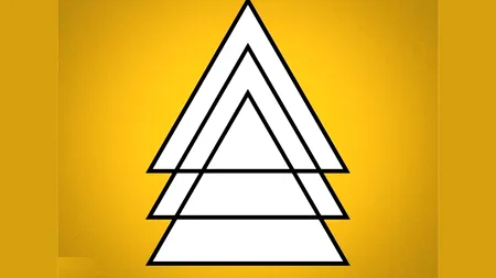 Test IQ exclusiv pentru genii | Câte triunghiuri sunt, în total?