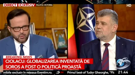 „Globalizarea inventată de celebrul SOROS a fost o politică PROASTĂ” / Care este marele PERICOL identificat de Ciolacu