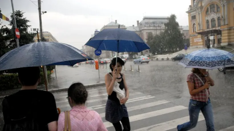 PROGNOZA METEO ANM. COD GALBEN de ploi și vânt în București și 28 de județe