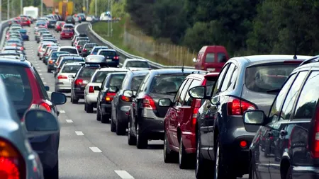TRAFIC intens pe DN 1 Ploiești-Brașov, pe sensul de urcare către stațiunile de pe Valea Prahovei