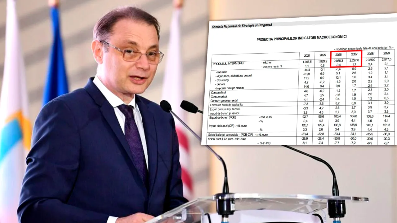 Prima prognoză economică a Guvernului Luca Niculescu. Economia scade în 2026, dar anul viitor își revine spectaculos. Ce se întâmplă cu inflația, consumul și șomajul