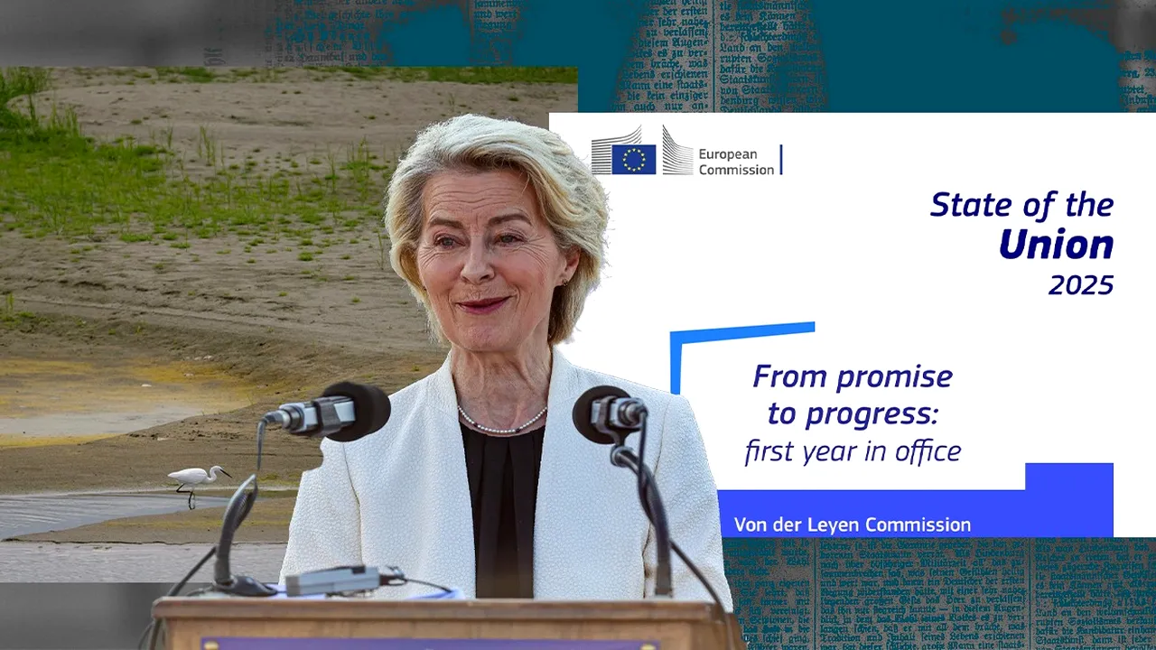 Von der Leyen se laudă cu modernizarea navigației pe Dunăre. Nimic despre starea Deltei și scandalul Bâstroe / Ursula prezintă STAREA UNIUNII