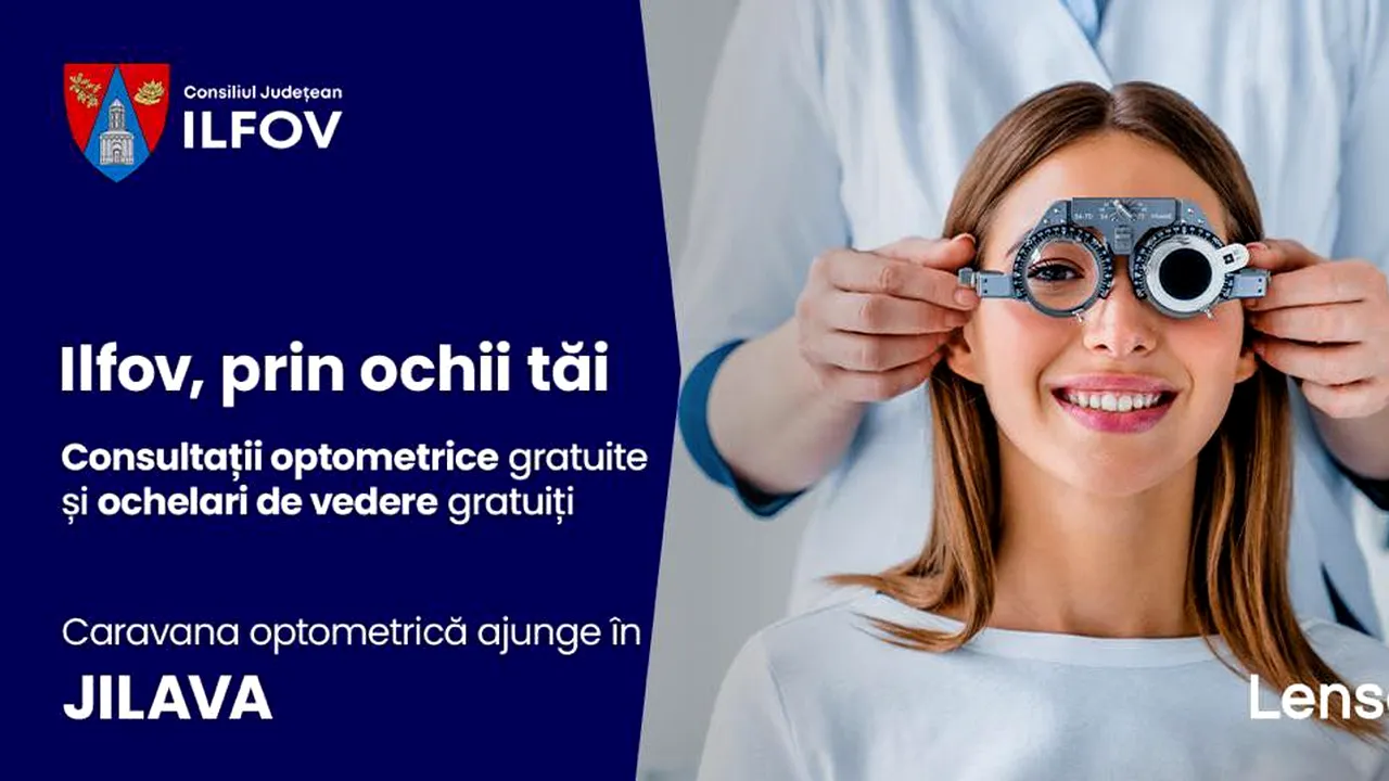 Se dă startul caravanei ”Ilfov, prin ochii tăi”. Proiectul oferă consultații optometrice și ochelari gratuiți (P)