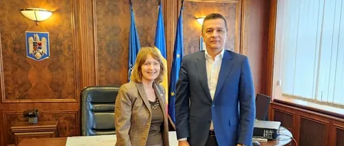 Sorin Grindeanu a discutat cu ambasadoarea SUA despre problema măsurătorilor pe Dunăre