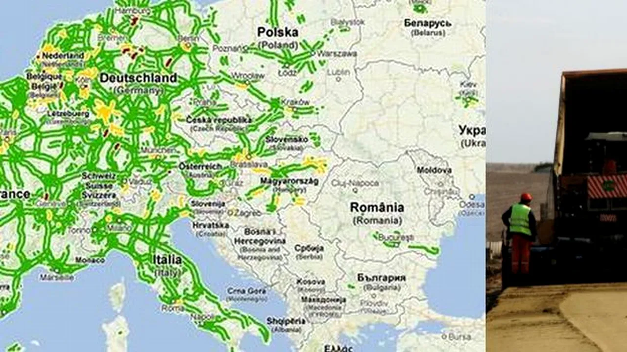 ROMÂNIA O ARE MICĂ. Cum au ajuns românii să aibă 2,4 centimetri, germanii 15 cm, chiar și bulgarii 6 cm de autostradă pe cap de locuitor