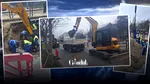 Surpare a carosabilului pe Șoseaua Mihai Bravu din Capitală. Au fost instituite restricții de circulație