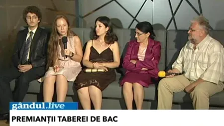 Gândul LIVE. Premii pentru elevii care au obținut cele mai mari note la examenul de BACALAUREAT 2012. TABĂRA DE BAC Gândul și-a premiat câștigătorii