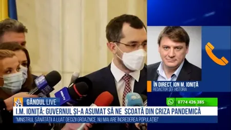 GÂNDUL LIVE. Jurnalistul Ion M. Ioniță, despre demiterea lui Vlad Voiculescu: „Poate acum se gândește USR să facă ce scrie în titulatura partidului” | VIDEO