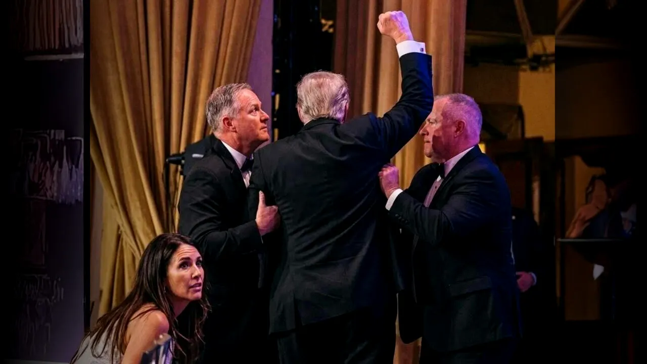 Filmul atacului. Gândul a analizat imaginile secvență cu secvență. Cum a ajuns Donald Trump ultimul evacuat în timpul atacului. Pe cine a scos din sală Secret Service prima dată