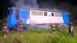 Locomotiva unui tren de pasageri a luat foc, în Bihor. Care a fost cauza incendiului