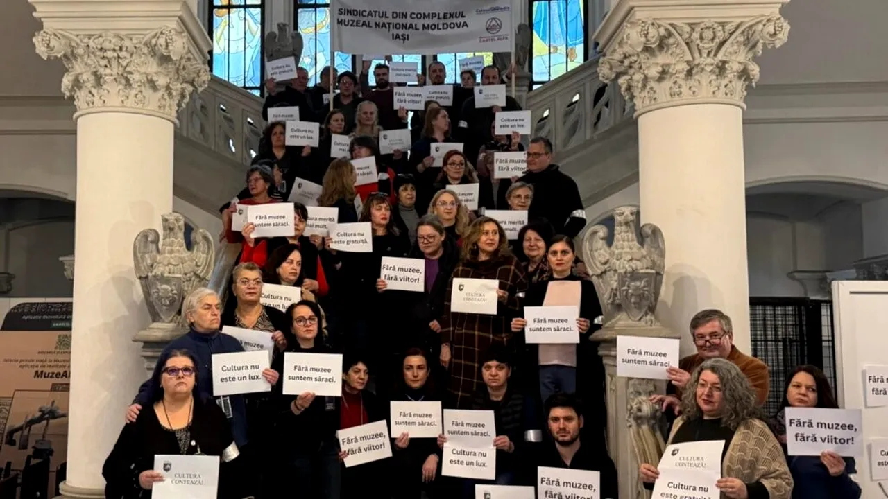 Protest la Palatul Culturii din Iași. „Suntem două persoane în cinci săli și păzim un Rubens de 40 milioane de euro”