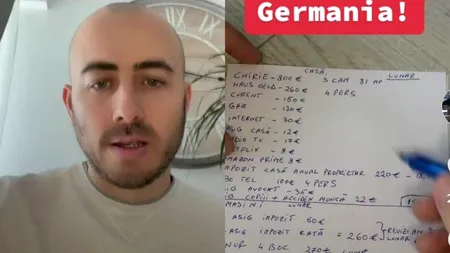 VIDEO: Toni, un român stabilit în Germania, dezvăluie cât CHELTUIE lunar. Cum este, de fapt, viața în străinătate