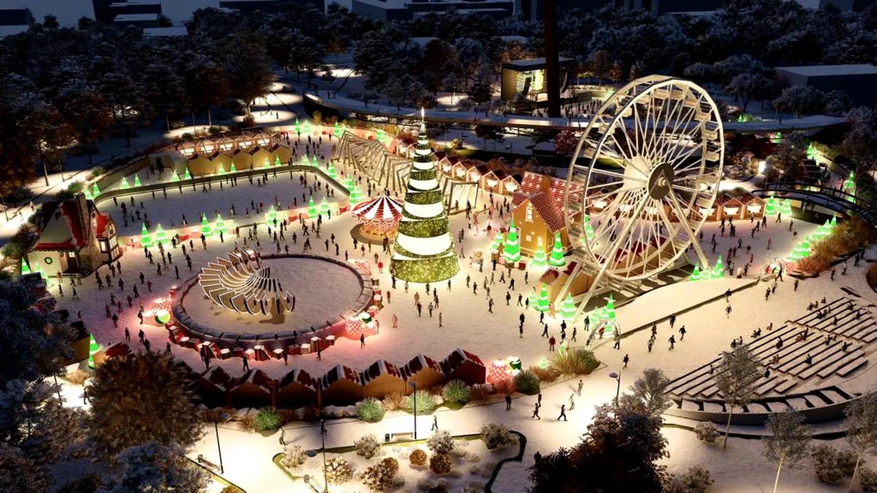 Premieră la Târgul de Crăciun din București. Va fi amplasată o roată de 33 de metri