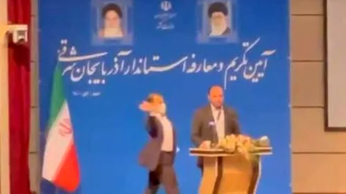 Un guvernator din Iran, pălmuit în timpul unui discurs de un bărbat supărat că la o clinică vaccinarea femeilor nu era făcută tot de o femeie ci de un bărbat