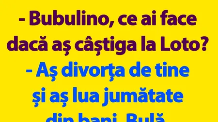 BANC | Bulă o întreabă pe Bubulina: 