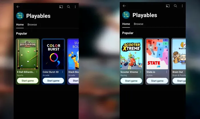 youtube, playables, jocuri video