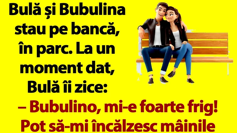 BANC | Bulă și Bubulina stau pe bancă, în parc